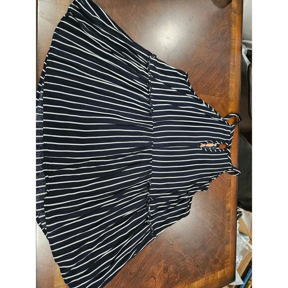 Andree by Unit Embroidered Floral Striped Sleeveless Sz 1X Trapeze Tank - Picture 5 of 7